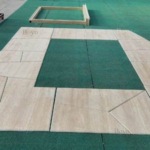 Piastrella per Rivestimento Esterno a <span class=keywords><strong>Colonna</strong></span> Romana Cava, Non Riempita, Beige, Rotonda, in Travertino per Esterni - Product Image 5