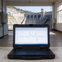 15,6 inch Intel I9 14-core robuuste laptop IP65 brede temperatuurbereik zwart voor noodhulp & utiliteitsgebied aangepaste poorten Wi-Fi 6