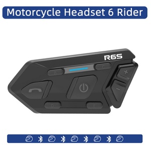 Tai Nghe Mũ Bảo Hiểm R6s, Bộ Đàm Xe Máy, Tai Nghe Điện Thoại Nội Bộ <span class=keywords><strong>Bluetooth</strong></span> 6 Người Lái Có Hệ Thống Liên Lạc Mũ Bảo Hiểm 1200 Mét - Product Image 2
