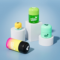 Pot en verre rond vide, étanche à l'air, anti-odeur, résistant aux enfants, emballage résistant aux enfants, 5g 50g 70g 110g, personnalisable