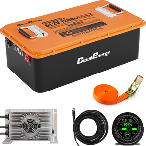 Batterie de chariot de <span class=keywords><strong>golf</strong></span> Cloudenergy GFS48-120R 51.2V 120Ah LiFePO4 avec BMS 250A, application et écran tactile, 6000+ cycles, -20~60°C - Product Image 1