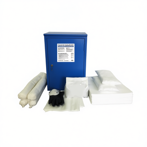 Ttake Spill Kit Oil Only In Cabinet For Industrial Use With Absorbent <b>Pads</b> And Gloves - Product Image 2