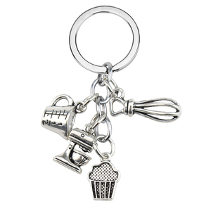Cuisson porte-clés Cupcake presse-agrumes crème glacée modèle pendentif <span class=keywords><strong>Chef</strong></span> boulanger accessoires de cuisson gâteau fabricant porte-clés cadeaux - Product Image 2