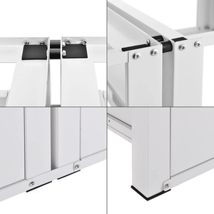 Base para Lavadora y Secadora Blanca con Doble Cajón, Diseño Profesional, Gabinete Metálico Manual - Product Image 5