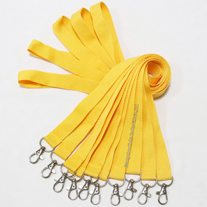 Kofei Longes en polyester côtelé plat de couleur unie jaune 20x900mm - Product Image 2