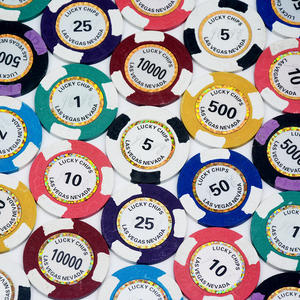 Logo personnalisé 40mm jetons de poker 14g en argile durable <span class=keywords><strong>composite</strong></span> à surface lisse jetons de jeu pour commande en gros emballage personnalisé ensemble de poker - Product Image 4