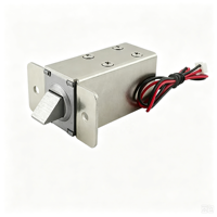 Cerradura Solenoide Empotrada Ly-03 DC12v 24v con Carrera de 10mm y Opción de Pestillo para Gabinetes Eléctricos