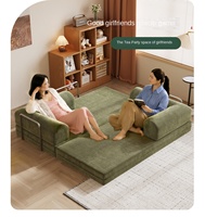 Ensemble de canapés modulaires en mousse compressée sous vide au design moderne, meubles de salon, canapé avec ottoman pour assise au sol