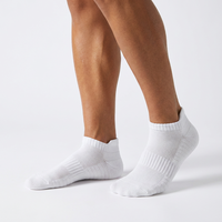 Chaussettes de randonnée durables en tissu éponge avec amorti, soutien de la voûte plantaire, chaussettes de sport basses en maille respirante pour le trekking et le camping