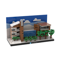 Kit de construction de maquettes architecturales en briques personnalisables pour l'identité universitaire, idéal pour l'affichage sur le campus et les cadeaux commémoratifs pour les anciens étudiants
