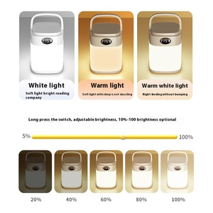 Oem/ODM LED Cắm trong phòng ngủ cảm ứng Bảng Đèn ba màu ánh sáng cảm ứng mờ Màu ánh sáng ban đêm - Product Image 3