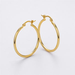 Orecchini a Cerchio in Argento Sterling 925 Placcati in Oro e Rodio, Personalizzabili, alla Moda, per Donne, Ideali come Regalo per Matrimoni e Feste - Product Image 4