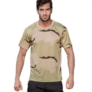 Camiseta Táctica de Camuflaje para Hombre, Impresión Digital, Ecológica, de Secado Rápido, Poliéster/Algodón de Alta Calidad, Cuello Redondo, Manga Corta - Product Image 2