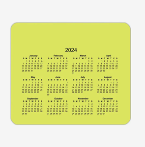 Tapis de souris calendrier horizontal personnalisé avec logo, base antidérapante, pour cadeau de bureau - Product Image 1