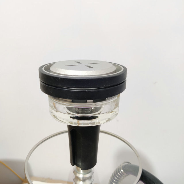 High Quality Frosted Modern Silicone+Glass Hookah Head Shisha Bowls with Heat Management System Box Packaging