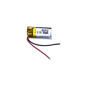 Bateria de Polímero de Íon de Lítio Ultra Pequena 401012 3.7v 35mah 30mah para Aparelho Auditivo com Certificação KC - Product Image 1
