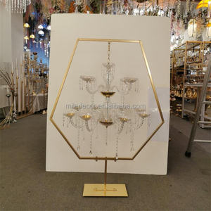 Grand lustre en cristal de haute qualité avec plusieurs bras pour les fournitures de mariage, décoration de table, centre de table - Product Image 4