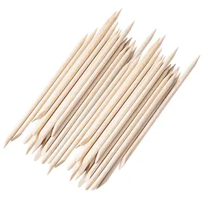 Manicure Pedicure Tool Wood Nail Sticks Double Sided Cuticle Pusher Remover For Manicure Pedicure