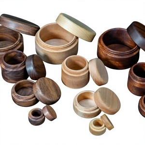 Wooden Spice <b>Jar</b> <b>Storage</b> Container Classic Design Multifunction 250mL Capacity Eco-Friendly Durable Wooden Lid Seasoning - Product Image 3