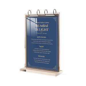 Exhibidor <span class=keywords><strong>de</strong></span> Sobremesa Multi-Páginas con Marco Abatible, Acrílico, para Oficinas, Bancos, Elegante y Ergonómico, Artículo Promocional - Product Image 6