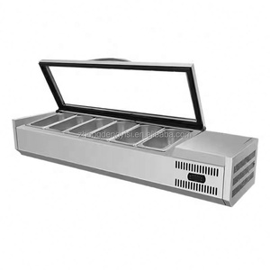 Fruit Table Commercial Salad Refrigerator Fresh-keeping Cabinet Desktop Pizza Seasoning Operation Table Dessert Ordering <b>Freezer</b> - Product Image 3