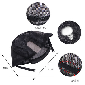 女性用イスラエル製サマーシンストレッチヘッドバンド、黒レースメッシュウィッググリップ、伸縮性バンド付きビーニーハット - Product Image 3