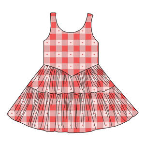 Abito Estivo per Bambine con Design in Pizzo Multistrato Senza Maniche - Produzione all'Ingrosso Personalizzata con MOQ Basso - Product Image 4