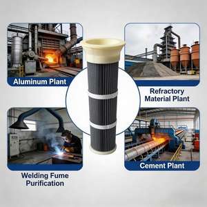 Cartucho de Filtro de Polvo Plegado de Nanofibra para Eliminación de Polvo en Corte Láser, Filtración de Aire Industrial, Filtro para Polvo - Product Image 1