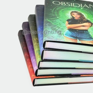 Tùy chỉnh in Sách bìa cứng cuốn tiểu thuyết màu đen và trắng mực bìa cứng viễn tưởng cuốn sách dịch vụ in ấn - Product Image 3