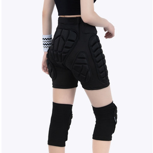 Hip Protector Pants With Knee Pads For <b>Skiing</b> And Skateboarding Adult Unisex Black Shock Absorption Winter Sports Gear - Product Image 1