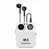 Système de monitoring intra-auriculaire sans fil stéréo IEM avec récepteur et émetteur ceinture rechargeables pour la scène, les chanteurs, les groupes et les spectacles en direct