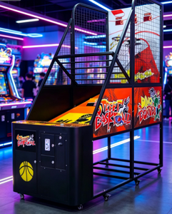 Máquina de Baloncesto Comercial Arcade, Operada con Monedas, Juego Electrónico de Tiro con Puntuación LED y Retorno de Balones, Venta al por Mayor Directa de Fábrica para Interiores - Product Image 1