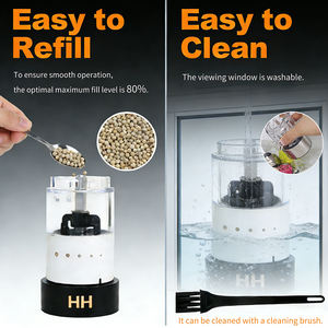 طاحونة توابل كهربائية أوتوماتيكية جديدة قابلة لإعادة الشحن عبر USB، مصنوعة من الفولاذ المقاوم للصدأ، متينة، مع إضاءة LED للمطبخ - Product Image 4