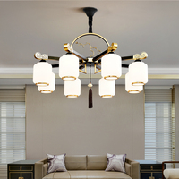 Nouveau lustre de salon de style chinois, luminaires modernes et simples, éclairage principal de grande villa, hôtel, restaurant privé