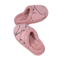 Chaussons d'intérieur Paul Frank pour femme, hiver, en peluche, à bout fermé, brodés, doublure moelleuse, semelle épaisse, chauds, vente en gros