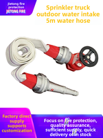 Tuyau d'aspiration d'incendie sur mesure de 5 mètres pour camion-citerne et hydrant extérieur, avec connecteur de tuyau de 65 mm, fabriqué en Chine continentale
