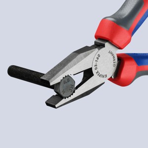 KNIPEX 03 02 160 SB Universal <b>pliers</b> with comfort handles, black, atramentized, 160 mm - Product Image 3