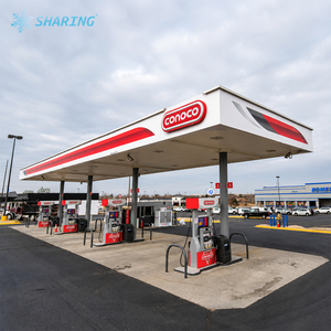 Equipo de <span class=keywords><strong>Gasolinera</strong></span> de Diseño Modular y Fácil Montaje con Envolturas de Columnas a Juego y Señales de Bombas de Combustible - Product Image 1