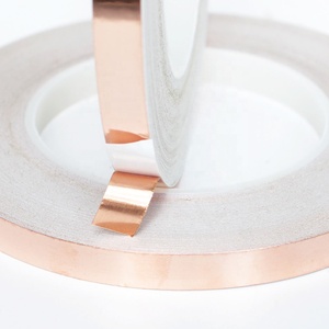 Высокотемпературная термостойкая токопроводящая клейкая лента из медной фольги для защиты от электромагнитных помех (EMI/RFI) и сигнальных помех, для использования с витражами, защищающая от улиток и слизней. - Product Image 5