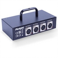 Répartiteur DMX512 LED 4 canaux Pknight DMX S4M, corps en cuivre, blanc neutre 4100K, 1 entrée/4 sorties optiquement isolées, pour éclairage mural de truss