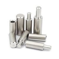 Charnière de porte ronde en acier inoxydable 304 usinée sur mesure CNC, avec connecteur mâle-femelle, pour perçage et usinage, robuste et solide