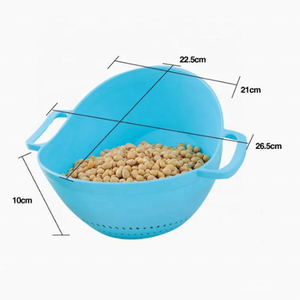 <span class=keywords><strong>Passoire</strong></span> de cuisine <span class=keywords><strong>multifonction</strong></span> 2 en 1 avec poignée, panier à Double vidange - Product Image 2