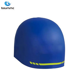 หมวกว่ายน้ำซิลิโคนกันน้ำทนทานสำหรับผู้ใหญ่หมวกว่ายน้ำทำจากซิลิโคนสั่งติดป้ายได้ตามต้องการ - Product Image 4