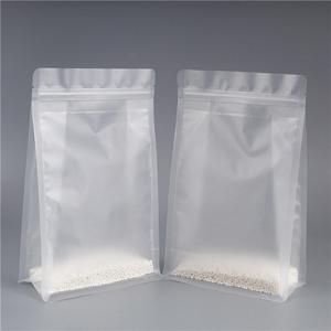 Plastic Bag Flat Bottom Custom Printed for Retail Products in Clear Block Bottom Packaging - Product Image 3