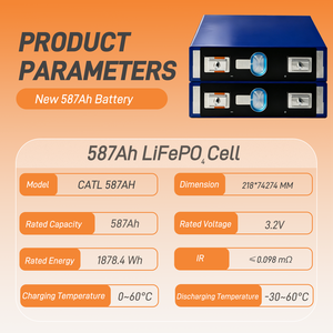 Células de Bateria Prismáticas de Lítio Lifepo4 CATL 3.2V 530Ah 587Ah do Armazém Braun Power na Polônia para Sistema de Armazenamento de Energia Solar - Product Image 2