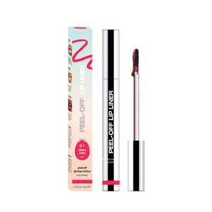 Crayon à Lèvres Vegan Peel Tattoo Longue Tenue, Stylo Contour des Lèvres 8 Couleurs Fini Mat Pailleté, Haute Pigmentation Naturelle Minérale - Product Image 4