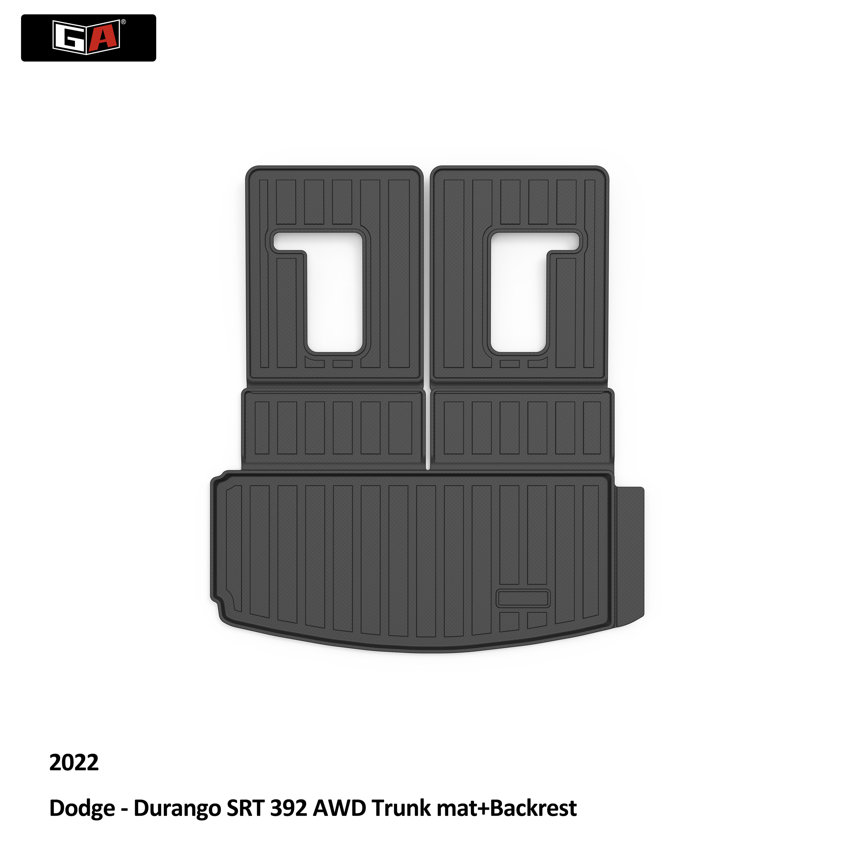 per Dodge Durango 7 posti Tappetino per copertura schienale Tappetino per bagagliaio + schienale