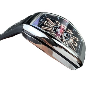 Nouvelle montre mécanique de luxe à cadran noir, résistante à l'eau jusqu'à 30 m, bracelet en cuir, pour homme - Product Image 3