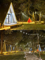 Maison conteneur triangulaire de luxe 20/40 pieds, pliable et mobile, modulaire, avec chambre et salon