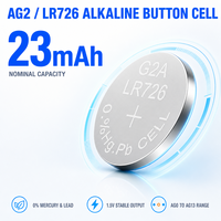 Harga Pabrik Baterai Alkaline Koin AG2 1.5V 23mAh OEM Tersedia Grosir & Kemasan Blister
